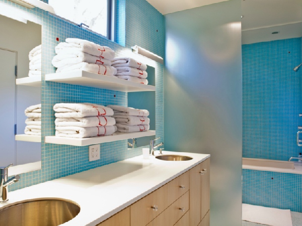 elegant bathroom cabinets and drawers in MA