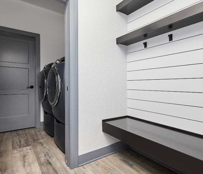 Modern Mudroom Cabinets in Massachusetts